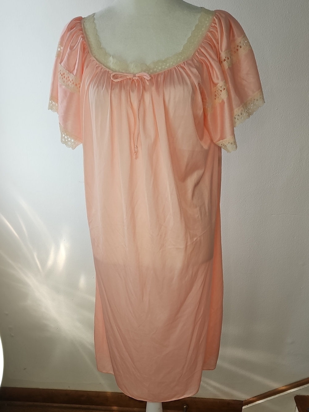Vintage Pink Dara Jane New York Lace-Trim Nightgown - Women Intimates